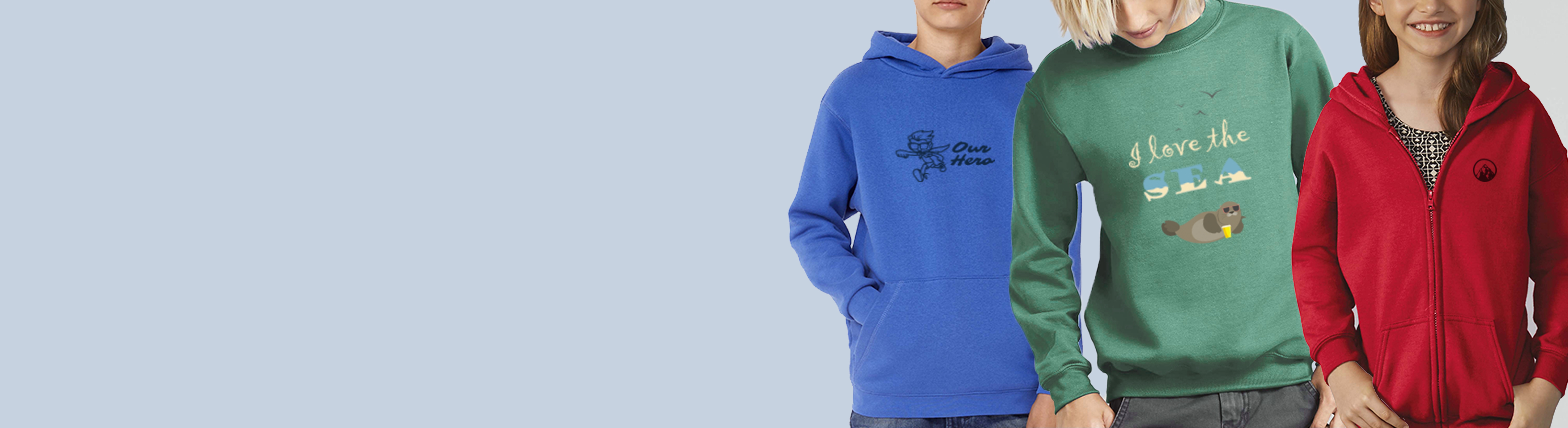 Impression sweat enfant personnalisé pas cher