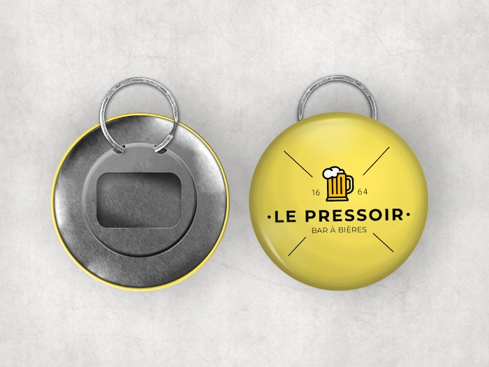 Impression badge décapsuleur pas cher