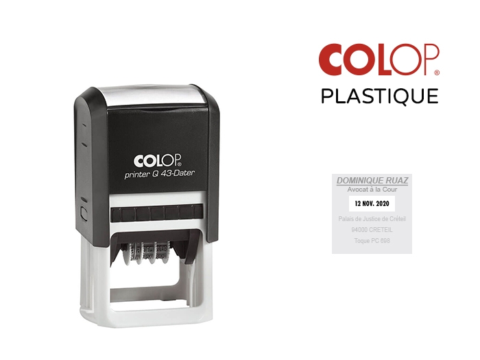 Dateur Colop Plastique carre