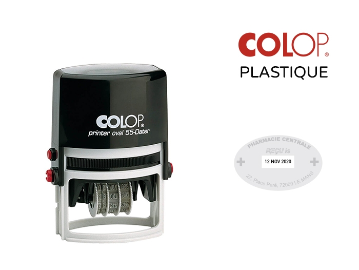 Dateur Colop Plastique ovale