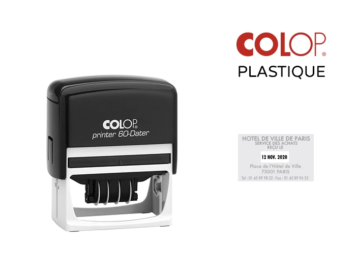 Dateur Colop Plastique rectangle