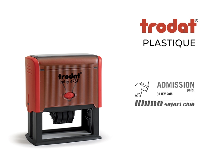 dateur Trodat Plastique rectangle